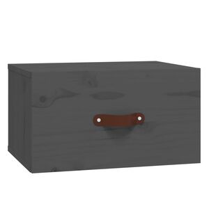 vidaXL Sein&auml;kiinnitett&auml;v&auml; y&ouml;p&ouml;yt&auml; harmaa 40x29,5x22 cm
