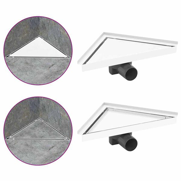 vidaXL Suihkukaivo 2-in-1 kannella 25x25 cm ruostumaton ter&auml;s