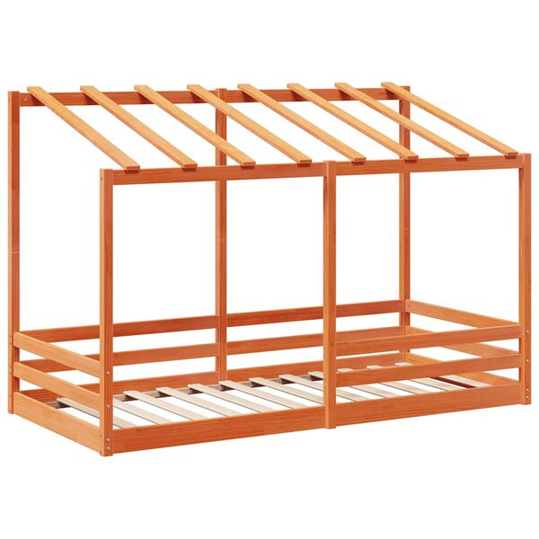 vidaXL Lasten katoss&auml;nky vahanruskea 80x200 cm t&auml;ysi m&auml;nty