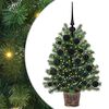 vidaXL Tekojoulukuusi 150 LED-valoilla Vihre&auml; 75 cm PE ja PVC