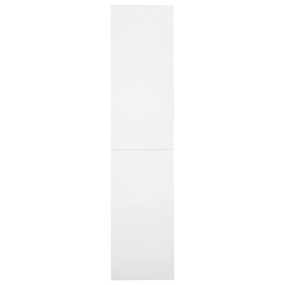 vidaXL Toimistokaappi liukuovella valkoinen 90x40x180 cm teräs