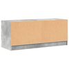 vidaXL TV-taso lasiovilla betoninharmaa 102x37x42 cm