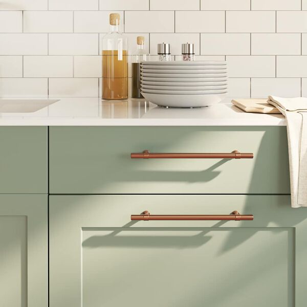 vidaXL Kaapin kahvat 5 kpl pronssi 192 mm ruostumaton ter&auml;s