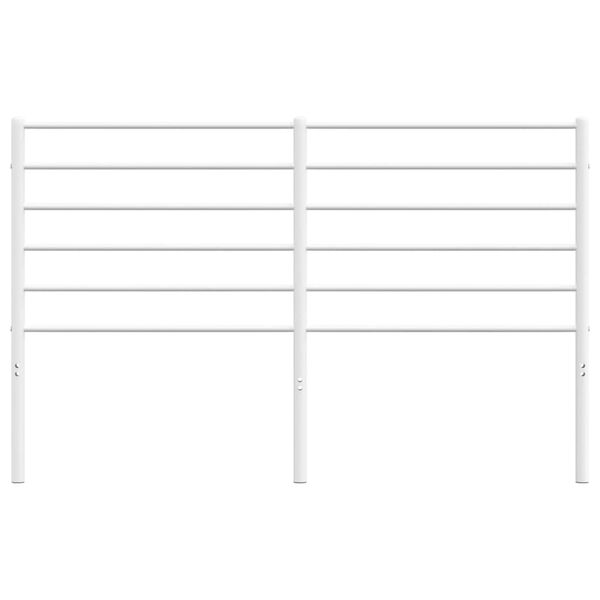 vidaXL Metallinen vaihtop&auml;&auml;ty valkoinen 140 cm