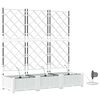 vidaXL Puutarha ruukku 3 pcs Valkoinen Ter&auml;s