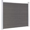 vidaXL Aitapaneeli WPC 180x146 cm harmaa