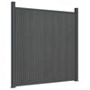 vidaXL Aitapaneeli WPC harmaa 180x186 cm