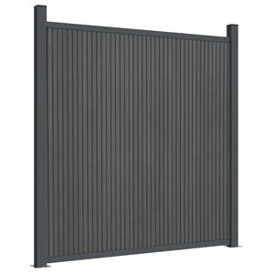 vidaXL Aitapaneeli WPC harmaa 180x186 cm