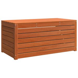 vidaXL S&auml;ilytyslaatikko Tekninen puu 101 x 50,5 x 46,5 cm Vaha ruskea