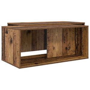 vidaXL Kahvip&ouml;yt&auml;setti 2 pcs Vanha puu Tekninen puu