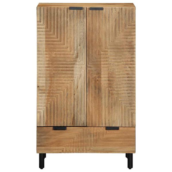vidaXL Highboard Ruskea 60x33x100 cm Massiivipuu Mango