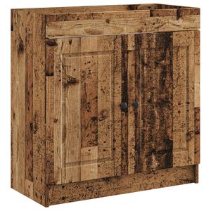 vidaXL Kylpyhuoneen allaskaappi Vanha puu 56 x 37,5 x 81 cm