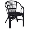 vidaXL Pinottava tuoli Musta 58 x 60 x 81 cm Rottinki