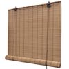 vidaXL Ruskeat bambu rullaverhot 120 x 160 cm