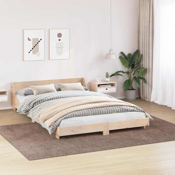 vidaXL Liukumaton Shaggy Matto Ruskea 200 x 290 cm PP