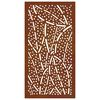 vidaXL Puutarhasein&auml;koriste 105x55 cm corten ter&auml;s lehtikuvio
