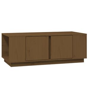 vidaXL Sohvap&ouml;yt&auml; hunajanruskea 110x50x40 cm t&auml;ysi m&auml;nty