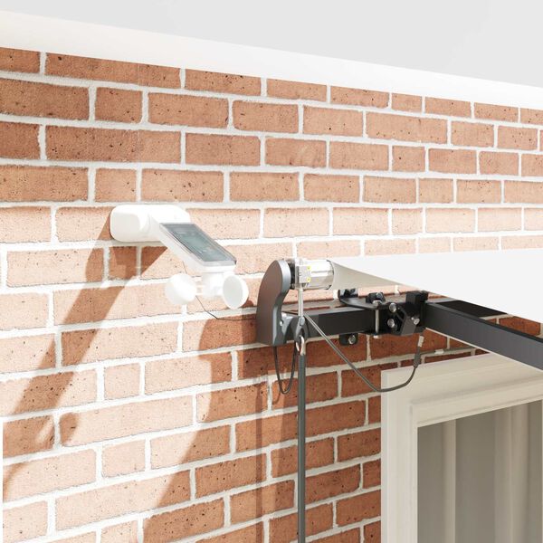 vidaXL Aurinkovarjon kangas mukana Valkoinen 300 x 250 cm Polyesteri