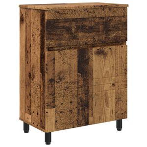 vidaXL Kylpyhuoneen peilikaappi Vanha puu 60 x 35 x 80 cm Tekninen puu