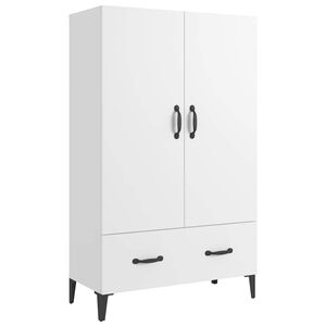 vidaXL Kaappi valkoinen 70x31x115 cm tekninen puu