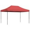 vidaXL Taitettava pop-up juhlateltta viininpunainen 440x292x315 cm