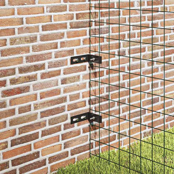 vidaXL Sein&auml;n kulmakiinnike 10 sarjaa antrasiitti