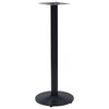 vidaXL Bistrop&ouml;yd&auml;n jalka musta &Oslash;43x107 cm valurauta