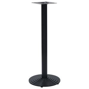 vidaXL Bistrop&ouml;yd&auml;n jalka musta &Oslash;43x107 cm valurauta