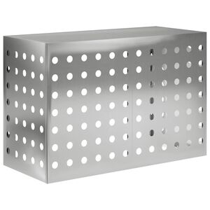 vidaXL Ilmastointilaitteen suoja Hopea 90 x 40 x 60 cm