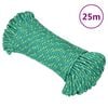 vidaXL Venek&ouml;ysi vihre&auml; 5 mm 25 m polypropeeni
