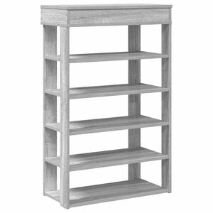 vidaXL Kenk&auml;teline harmaa Sonoma 60x30x98 cm tekninen puu