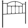 vidaXL Metallinen vaihtop&auml;&auml;ty musta 100 cm