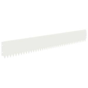 vidaXL Nurmireunus 20 pcs 103 x 15 cm Ter&auml;s valkoinen