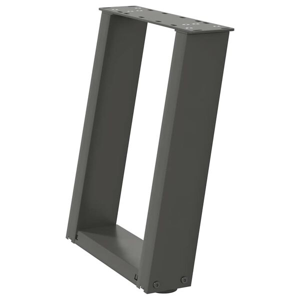 vidaXL Sohvap&ouml;yd&auml;n jalat U-muotoiset 2 kpl antrasiitti 38x(42-43) cm ter&auml;s