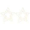 vidaXL Jouluvalot Star Silhouette 2 kpl 50 LEDiä Lämmin valkoinen