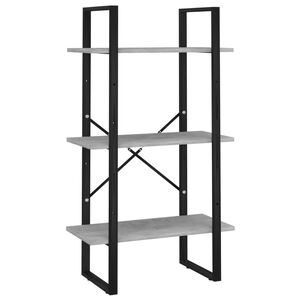 vidaXL Varastohylly betoninharmaa 60x30x105 cm tekninen puu