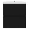vidaXL Allaskaappi sisäänrakennetulla altaalla musta lastulevy