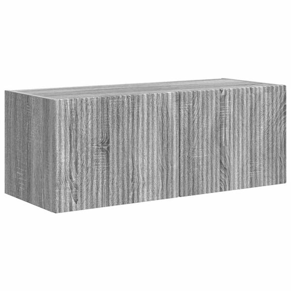 vidaXL TV-sein&auml;kaappi Harmaa Sonoma 78,5 x 31 x 29,5 cm Tekninen puu