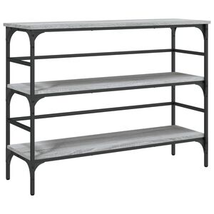 vidaXL Konsolip&ouml;yt&auml; harmaa Sonoma 100x32x75 cm tekninen puu