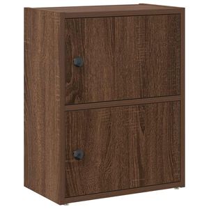 vidaXL Kirjahylly ruskea tammi 40x24x52 cm tekninen puu