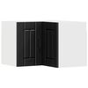 vidaXL Sein&auml;n kulmarcabinett LUCCA Musta 57 x 57 x 40 cm Tekninen puu