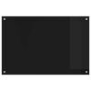 vidaXL Keittiön suojapaneeli Musta 90 x 60 cm karkaistu lasi