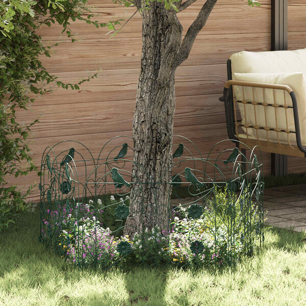 vidaXL Puutarha-aita S&auml;leikk&ouml; Vihre&auml; 308,5 x 54,5 x 0,3 cm