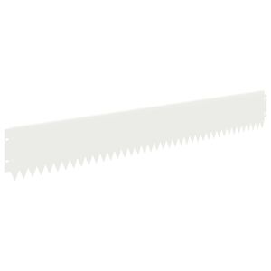 vidaXL Nurmireunus 10 kpl 103 x 15 cm Ter&auml;s valkoinen