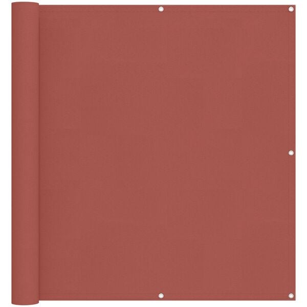 vidaXL Parvekkeen Verho Terrakotta 110 x 800 cm Oxford-kangas