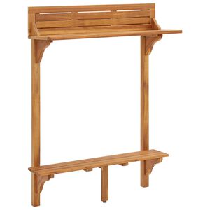 vidaXL Parvekkeen baarip&ouml;yt&auml; 90x37x122,5 cm t&auml;ysi akaasiapuu