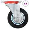 vidaXL Rullapy&ouml;r&auml;t 8 kpl 100 mm