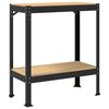 vidaXL Ty&ouml;p&ouml;yt&auml; Musta 81 x 41 x 91 cm Merkitylt&auml;&auml;n puu ja metalli