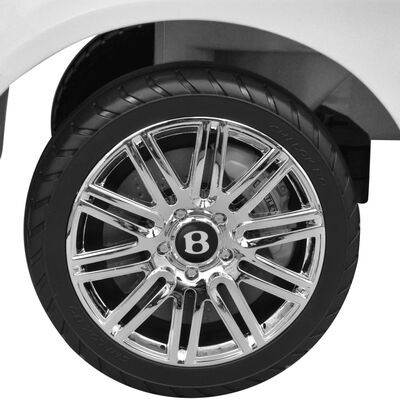 Bentley Valkoinen Lasten Jalkakäyttöinen Auto