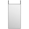 vidaXL Ovipeili musta 40x80 cm lasi ja alumiini